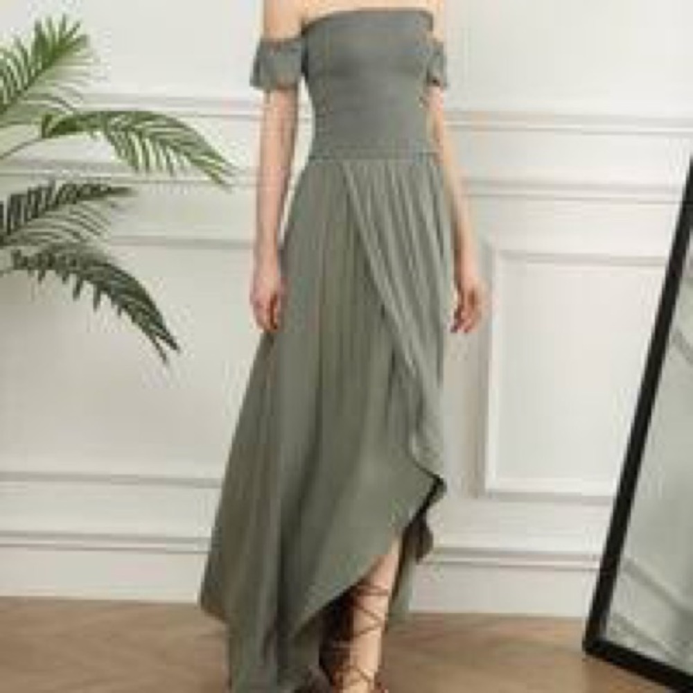 Young Fabulous & Broke Frida Maxi Dress M Mustard Yellow